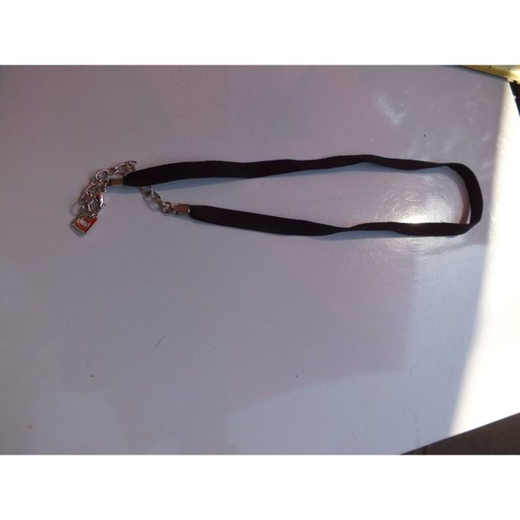 NW Choker Style Black Necklace With Extender Chain, Fashion Jewelry - Picture 1 of 5